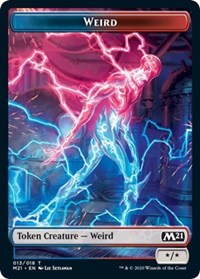 Weird // Zombie Double-Sided Token [Core Set 2021 Tokens] | Good Games Morley