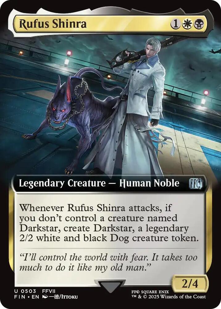 Rufus Shinra  503 (FINAL FANTASY)  - Extended Art Foil | Good Games Morley
