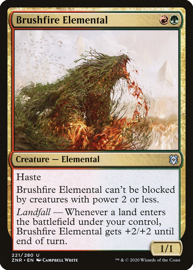 Brushfire Elemental 221/280 (Zendikar Rising)  | Good Games Morley