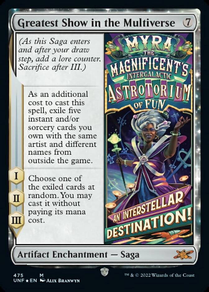 Greatest Show in the Multiverse (Galaxy Foil) [Unfinity] | Good Games Morley