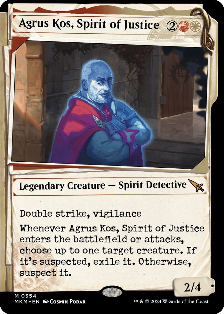 Agrus Kos, Spirit of Justice 354/286 (Murders at Karlov Manor)  - Showcase Foil | Good Games Morley