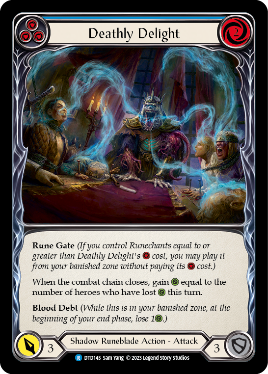 Deathly Delight (Blue) [DTD145] (Dusk Till Dawn)  Rainbow Foil | Good Games Morley