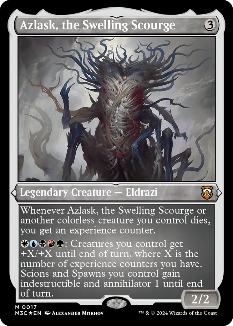 Azlask, the Swelling Scourge (Foil Etched) [Modern Horizons 3 Commander] | Good Games Morley