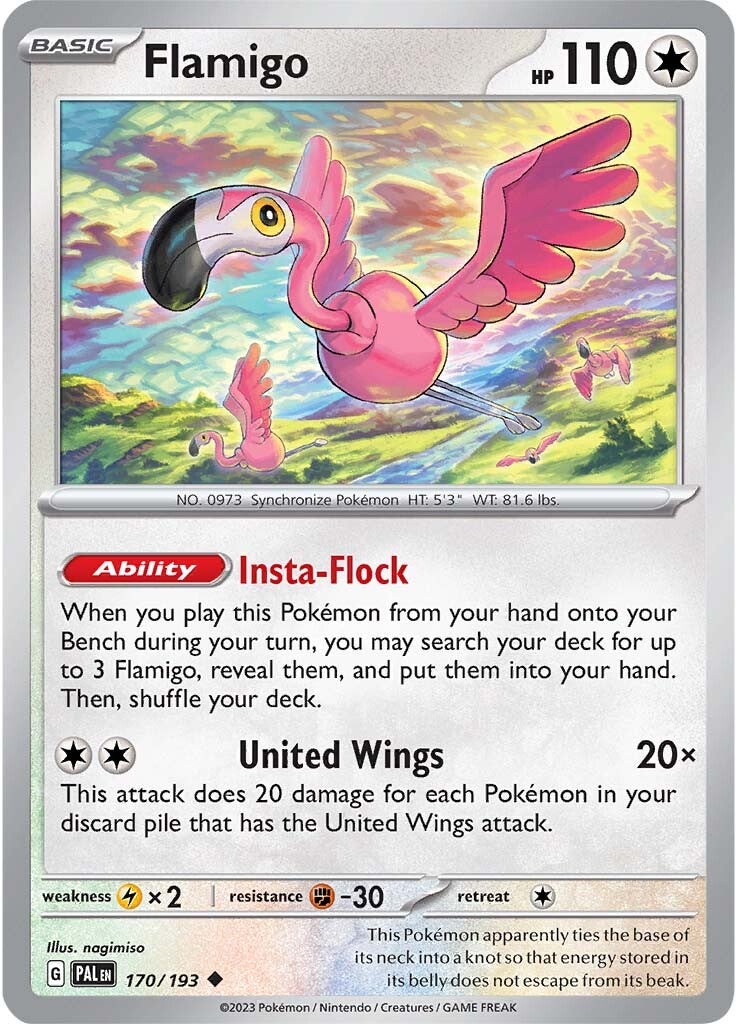 Flamigo (170/193) [Scarlet & Violet: Paldea Evolved] | Good Games Morley