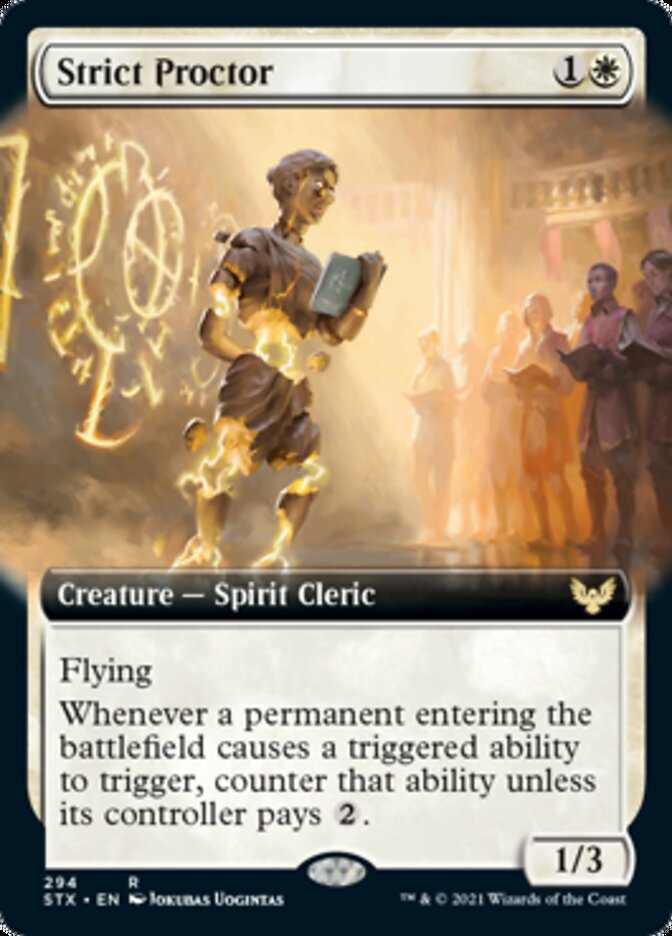 Strict Proctor (Extended Art) [Strixhaven: School of Mages] | Good Games Morley