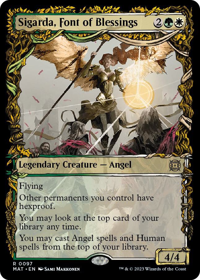 Sigarda, Font of Blessings 97/50 (March of the Machine: The Aftermath)  - Showcase Foil | Good Games Morley
