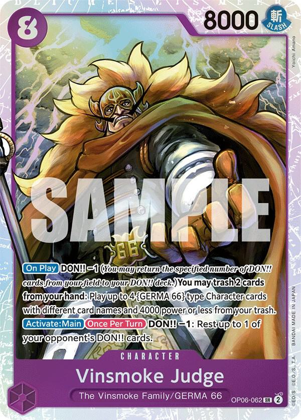 Vinsmoke Judge OP06-062 (Wings of the Captain)  - Foil | Good Games Morley