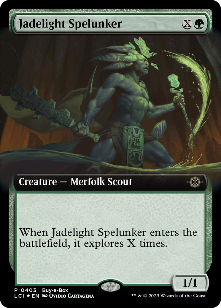 Jadelight Spelunker (Extended Art) (Buy-A-Box) [The Lost Caverns of Ixalan Promos] | Good Games Morley