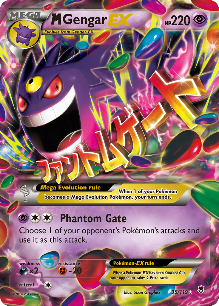 M Gengar EX (35/119) [XY: Phantom Forces] | Good Games Morley