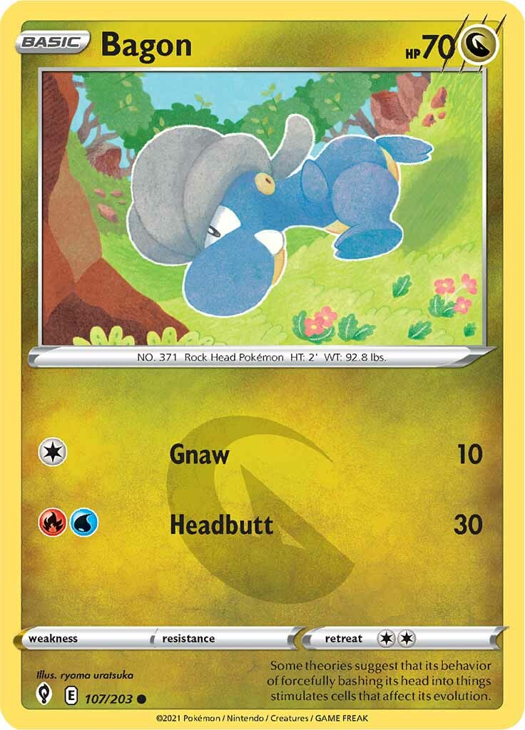 Bagon (107/203) [Sword & Shield: Evolving Skies] | Good Games Morley