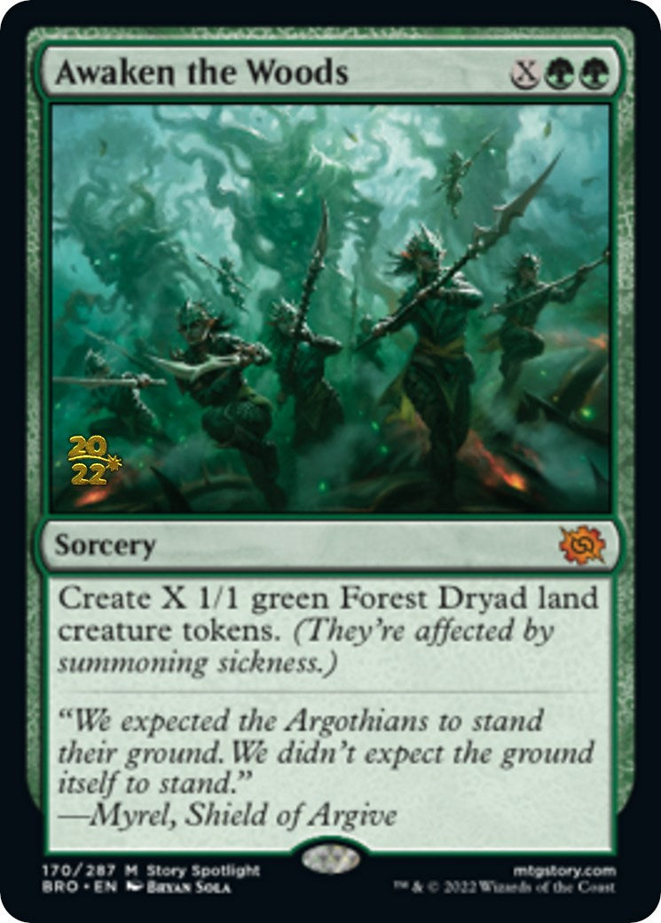 Awaken the Woods [The Brothers' War Prerelease Promos] | Good Games Morley