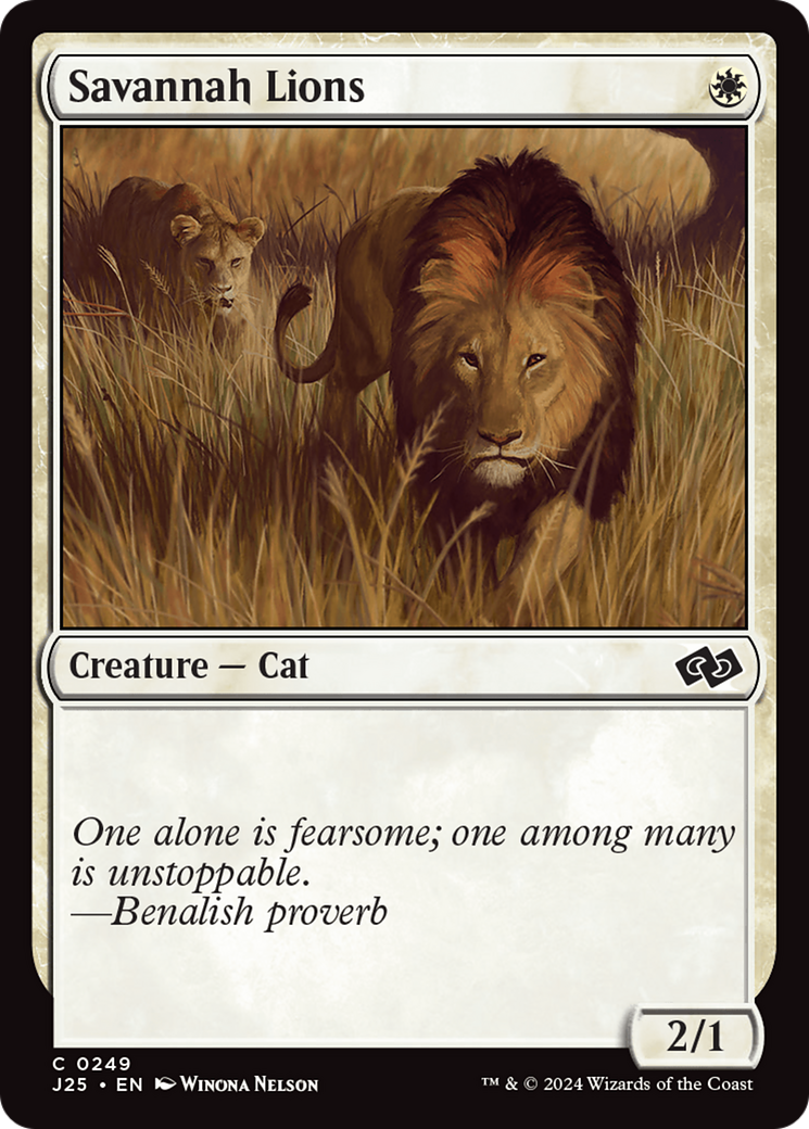 Savannah Lions [Foundations Jumpstart] | Good Games Morley