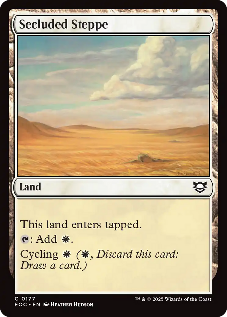 Secluded Steppe [Edge of Eternities Commander] | Good Games Morley