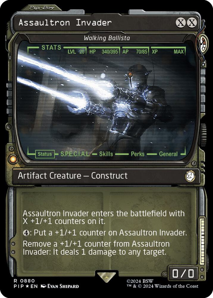 Assaultron Invader Walking Ballista 880/326 (Universes Beyond: Fallout)  - Showcase Surge Foil | Good Games Morley