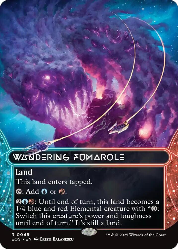 Wandering Fumarole  45 (Edge of Eternities: Stellar Sights)  - Borderless Foil | Good Games Morley