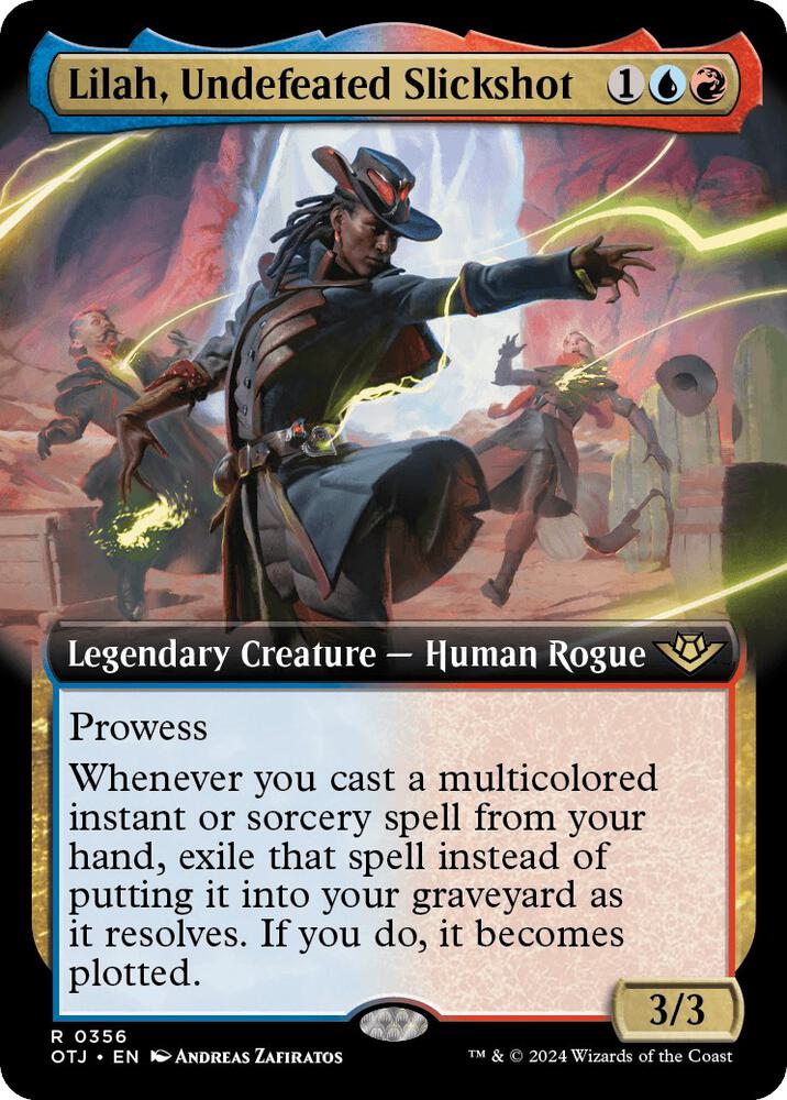 Lilah, Undefeated Slickshot 356/286 (Outlaws of Thunder Junction)  - Extended Art Foil | Good Games Morley