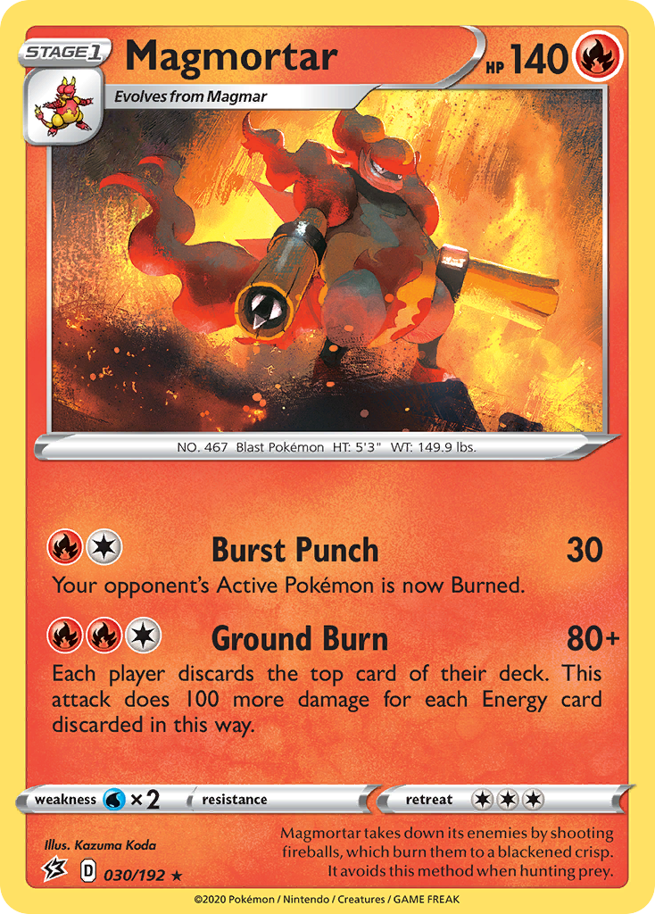 Magmortar (030/192) [Sword & Shield: Rebel Clash] | Good Games Morley