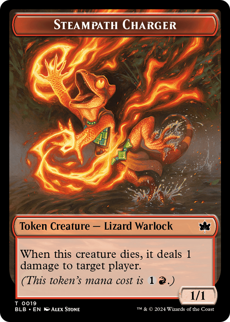 Steampath Charger Token [Bloomburrow Tokens] | Good Games Morley
