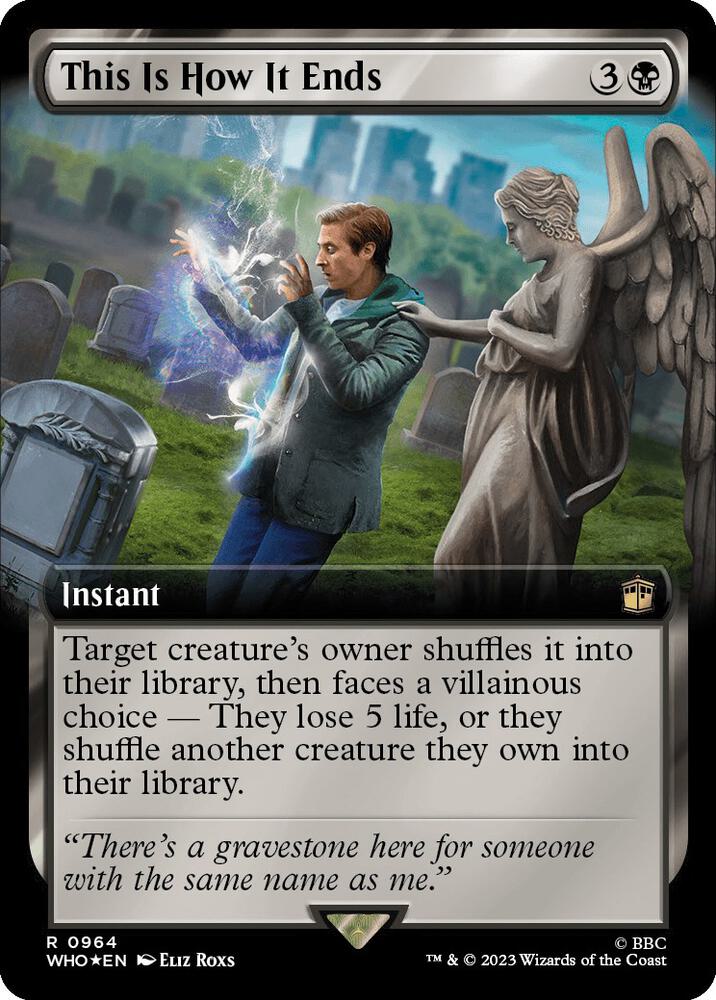This Is How It Ends 964/331 (Universes Beyond: Doctor Who)  - Extended Art Surge Foil | Good Games Morley