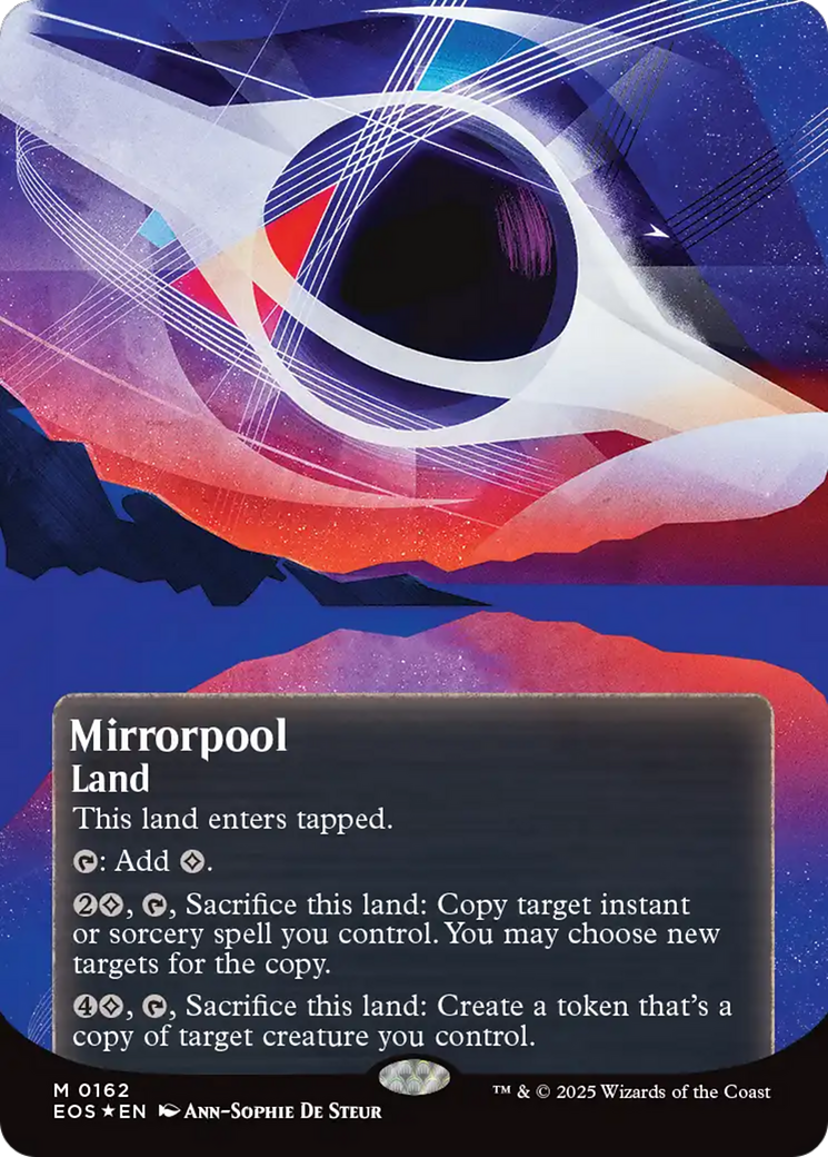 Mirrorpool (0162) (Borderless) (Galaxy Foil) [Edge of Eternities: Stellar Sights] | Good Games Morley