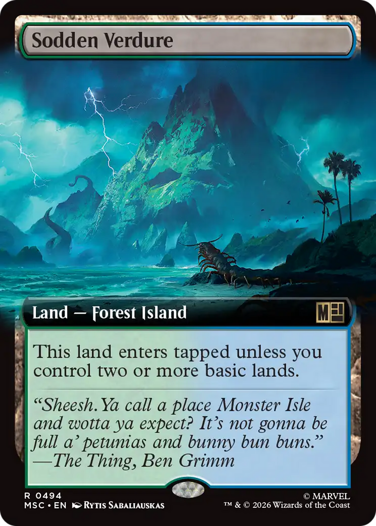 Sodden Verdure (Extended Art) [Marvel Super Heroes Commander] | Good Games Morley