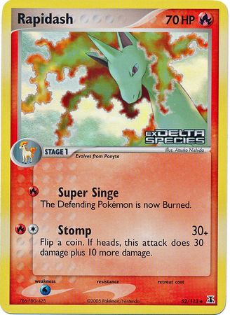 Rapidash (52/113) (Stamped) [EX: Delta Species] | Good Games Morley