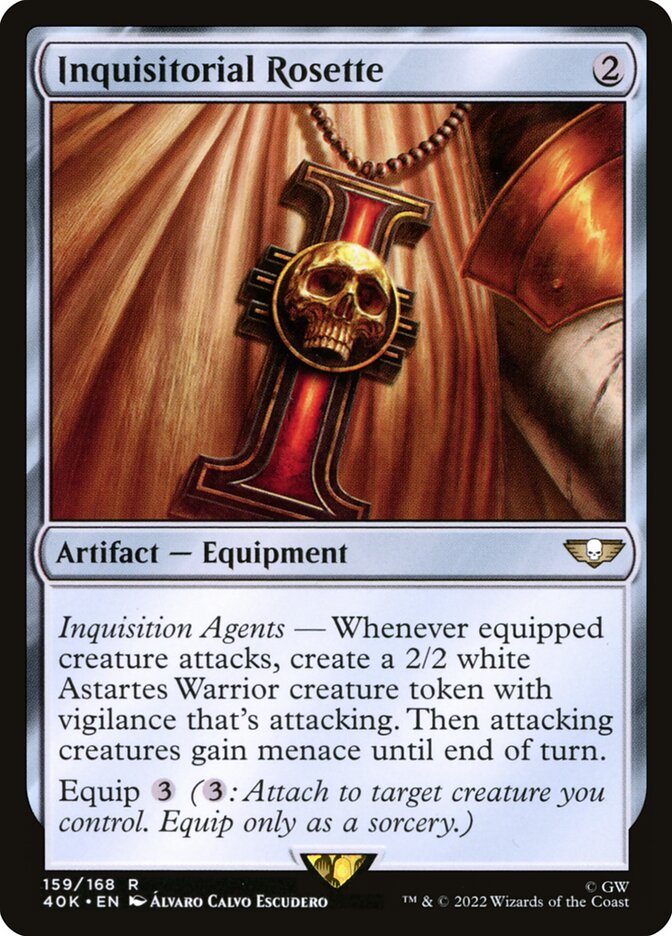 Inquisitorial Rosette 159/617 (Universes Beyond: Warhammer 40,000)  | Good Games Morley