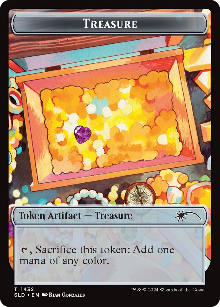Treasure Token (1432) (Rainbow Foil) [Secret Lair Drop Series] | Good Games Morley