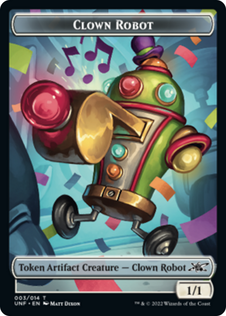 Clown Robot (003) // Balloon Double-Sided Token [Unfinity Tokens] | Good Games Morley