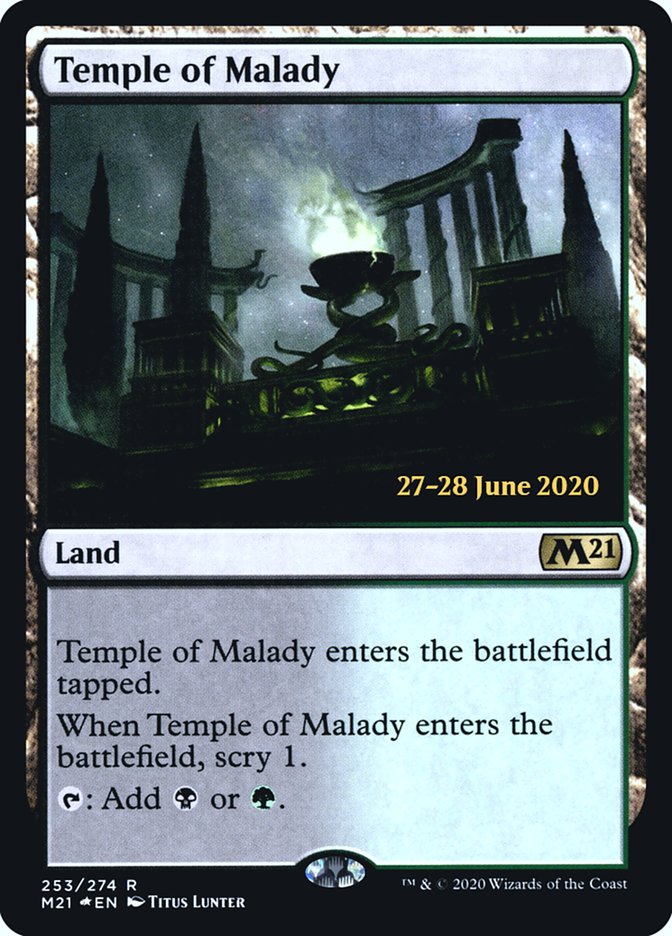 Temple of Malady [Core Set 2021 Prerelease Promos] | Good Games Morley