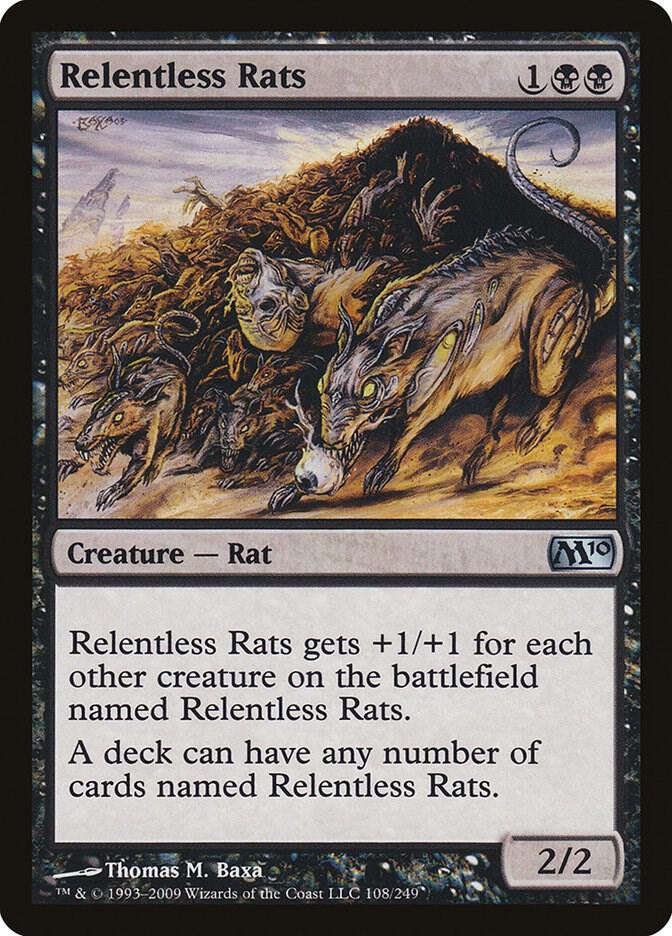 Relentless Rats 108/249 (Magic 2010 (M10))  | Good Games Morley