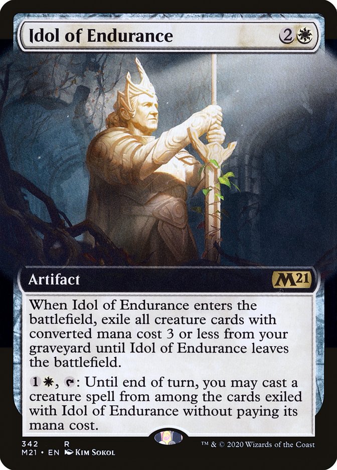 Idol of Endurance (Extended Art) [Core Set 2021] | Good Games Morley