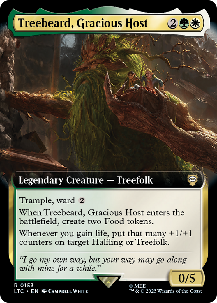 Treebeard, Gracious Host (Extended Art) [The Lord of the Rings: Tales of Middle-Earth Commander] | Good Games Morley