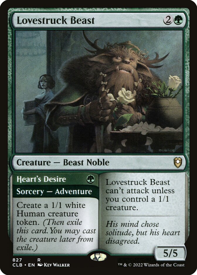 Lovestruck Beast // Heart's Desire 827 (Commander Legends: Battle for Baldur's Gate)  | Good Games Morley