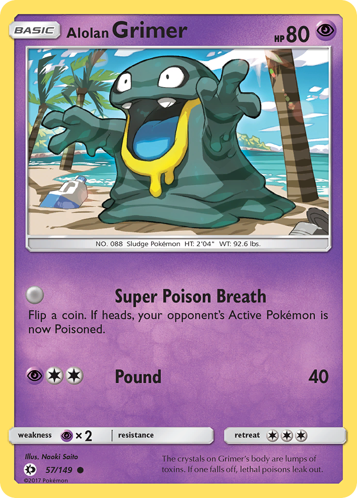 Alolan Grimer (57/149) [Sun & Moon: Base Set] | Good Games Morley