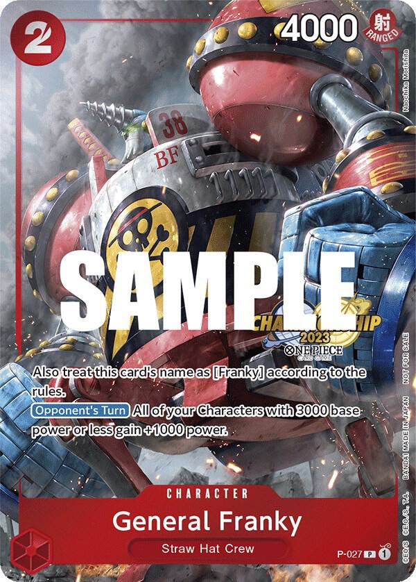 General Franky (2023 Event Pack) P-027 (One Piece Promotion Cards)  - Foil | Good Games Morley