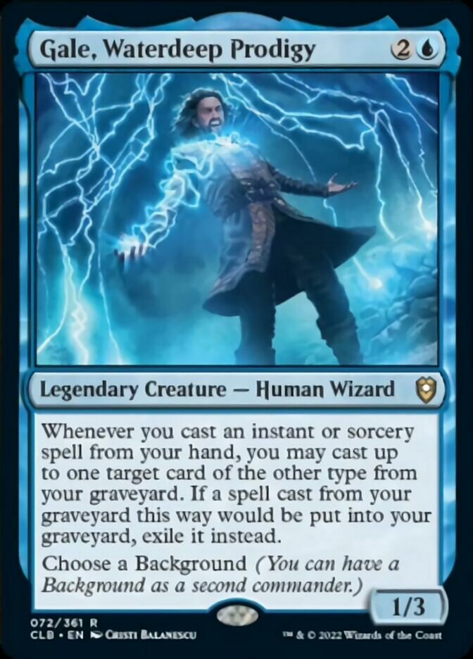 Gale, Waterdeep Prodigy [Commander Legends: Battle for Baldur's Gate] | Good Games Morley