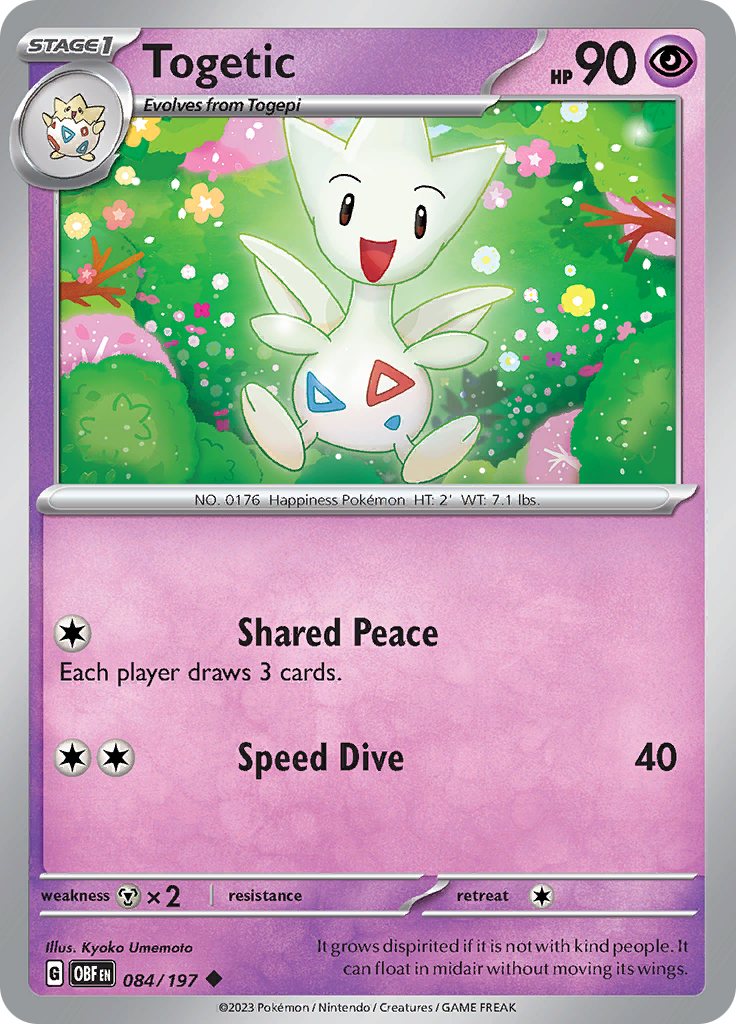 Togetic (084/197) [Scarlet & Violet: Obsidian Flames] | Good Games Morley