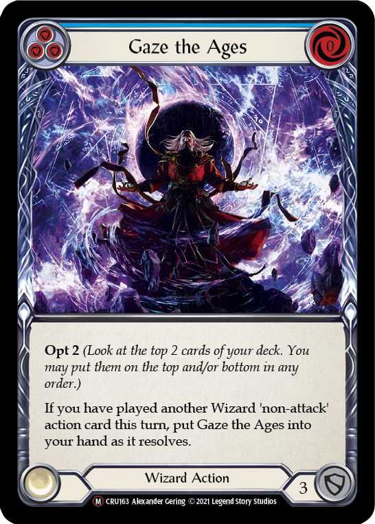 Gaze the Ages [U-CRU163] (Crucible of War Unlimited)  Unlimited Normal | Good Games Morley