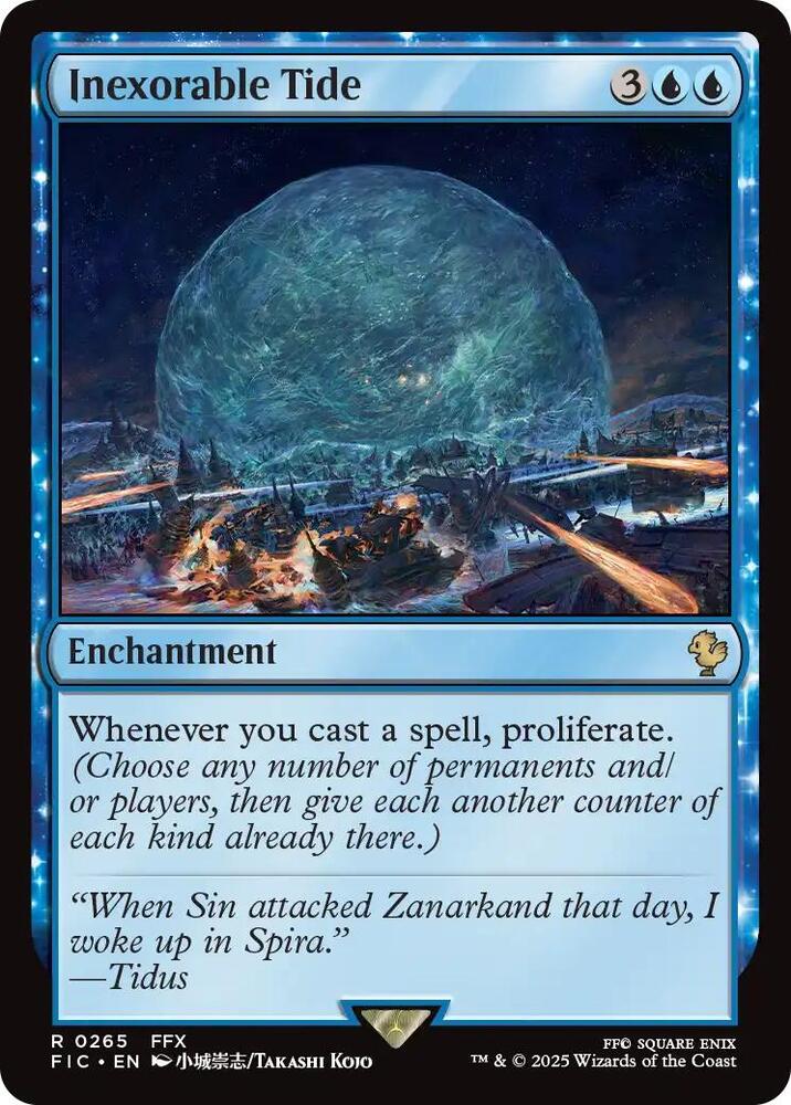 Inexorable Tide 265 (Commander: FINAL FANTASY)  - Surge Foil | Good Games Morley
