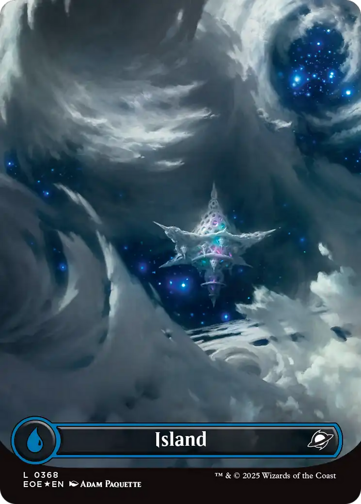 Island (0368) (Borderless) (Galaxy Foil) [Edge of Eternities] | Good Games Morley