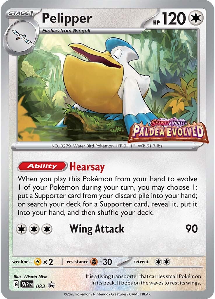 Pelipper (022) [Scarlet & Violet: Black Star Promos] | Good Games Morley
