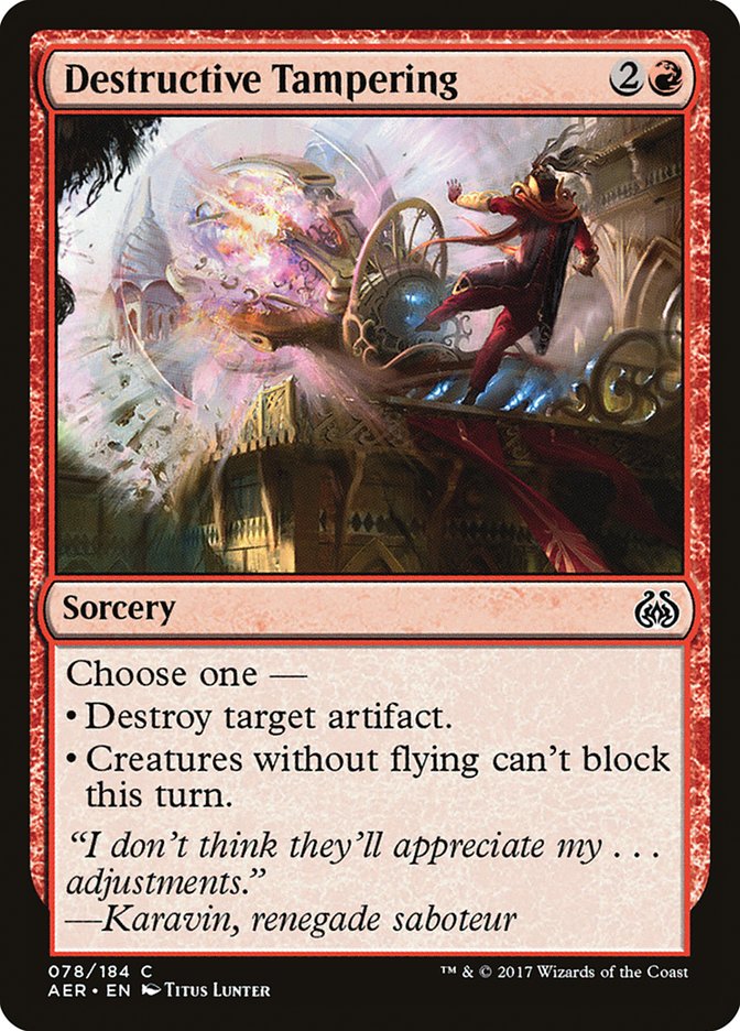 Destructive Tampering [Aether Revolt] | Good Games Morley