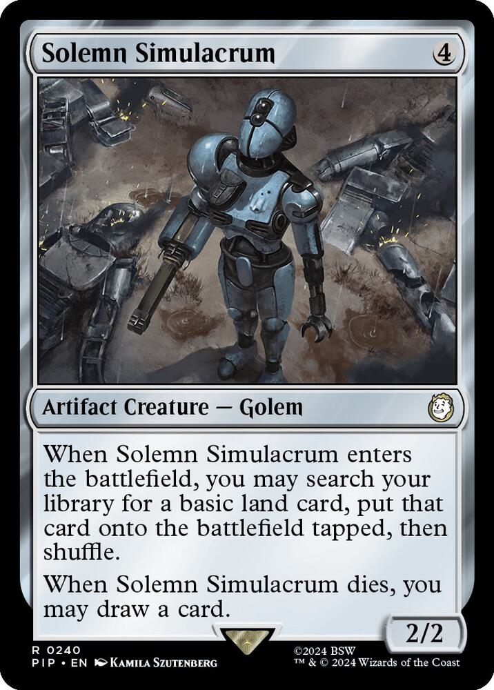 Solemn Simulacrum 240 (Universes Beyond: Fallout)  - Foil | Good Games Morley