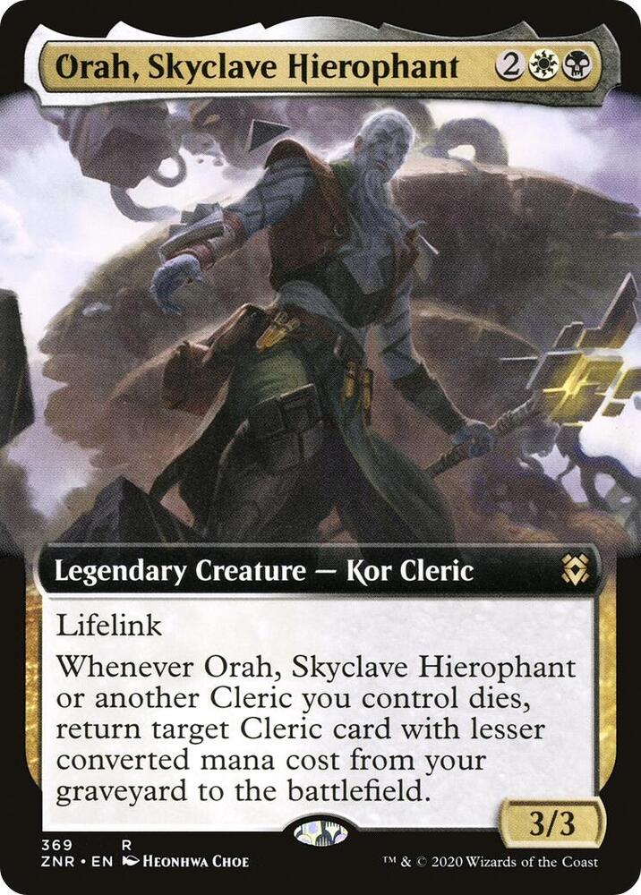 Orah, Skyclave Hierophant 369/280 (Zendikar Rising)  - Extended Art Foil | Good Games Morley