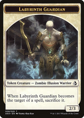 Warrior // Labyrinth Guardian Double-Sided Token [Amonkhet Tokens] | Good Games Morley
