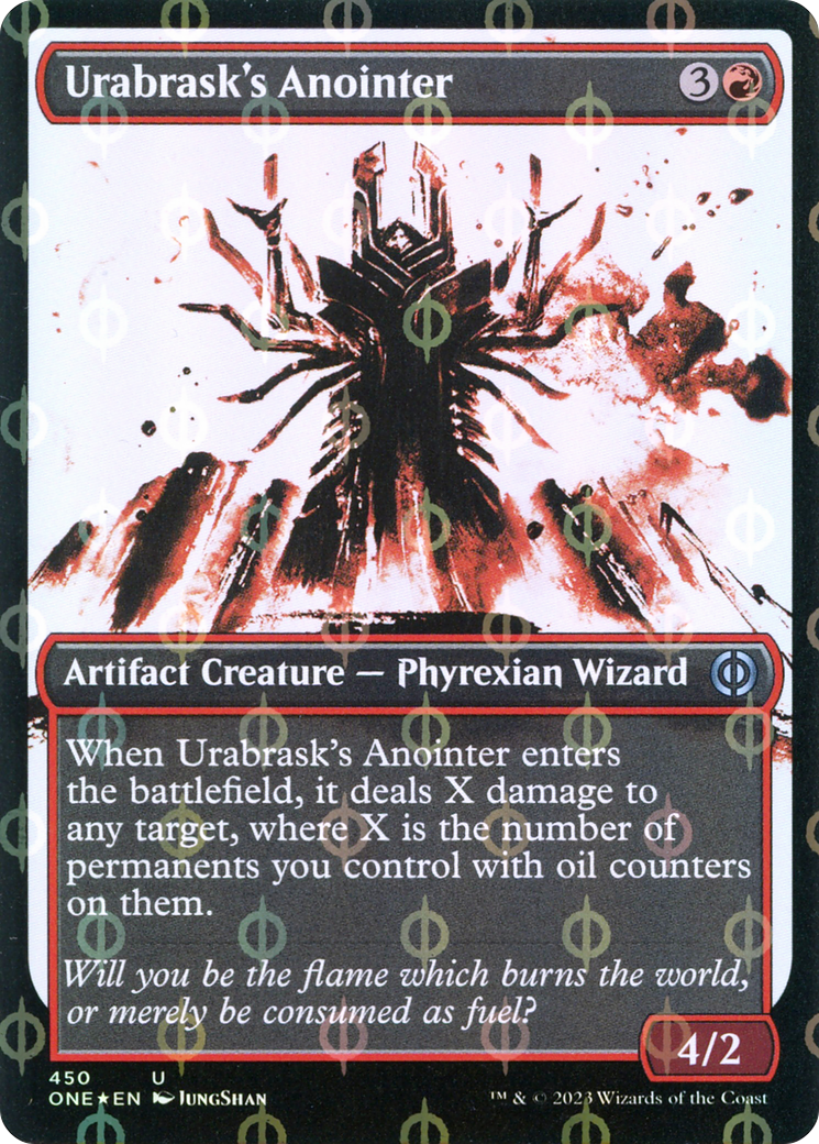 Urabrask's Anointer (Showcase Ichor Step-and-Compleat Foil) [Phyrexia: All Will Be One] | Good Games Morley