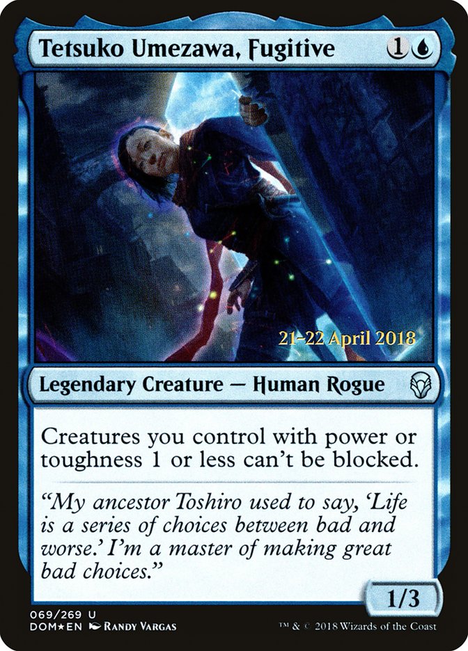 Tetsuko Umezawa, Fugitive [Dominaria Prerelease Promos] | Good Games Morley