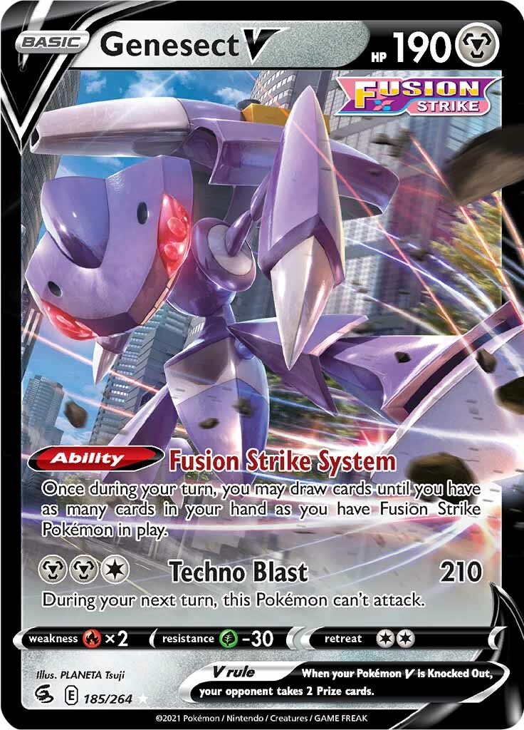 Genesect V (185/264) [Sword & Shield: Fusion Strike] | Good Games Morley