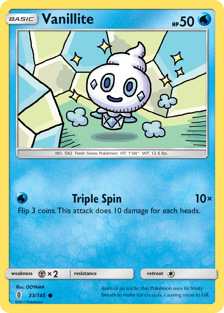 Vanillite (33/145) [Sun & Moon: Guardians Rising] | Good Games Morley